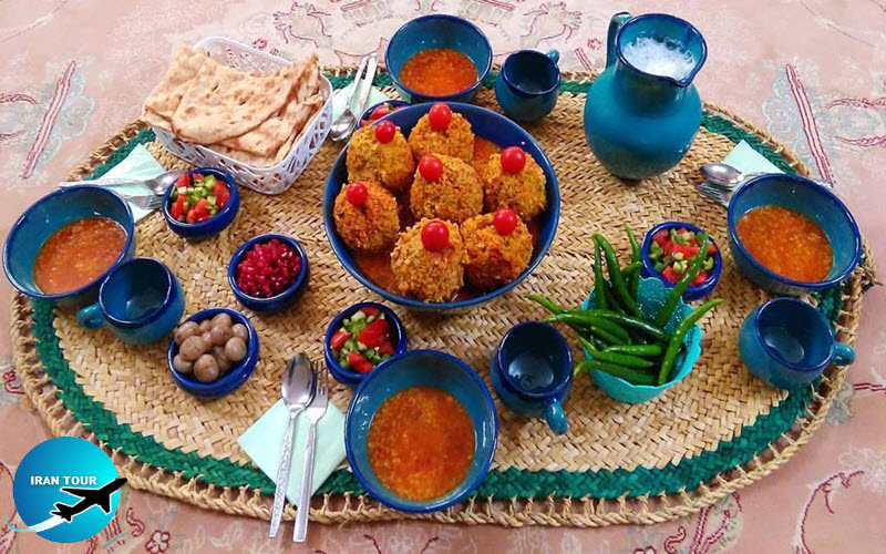 Appetizers, Main Food, and Dessert   in Iranian Cuisine
