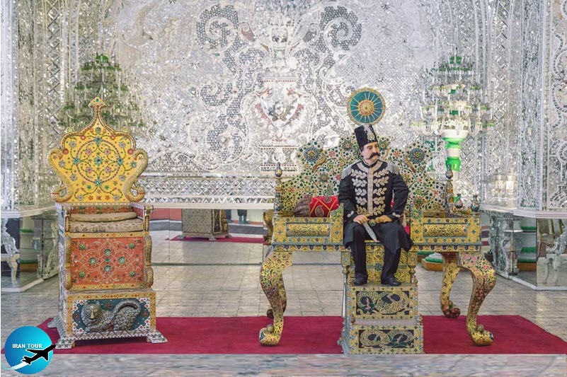 "Peacock Throne" was constructed by the order of Fath-Ali Shah and was named after his favorite wife Tavous Khanoum