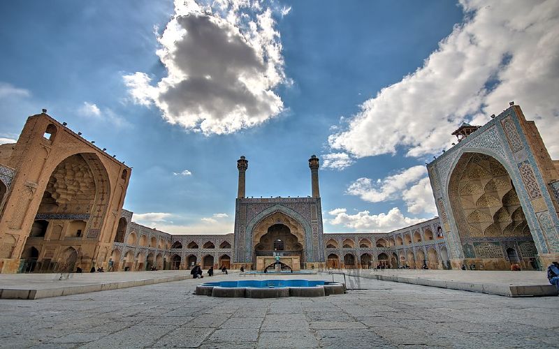 Jameh Mosque of Isfahan, the largest mosque in Iran