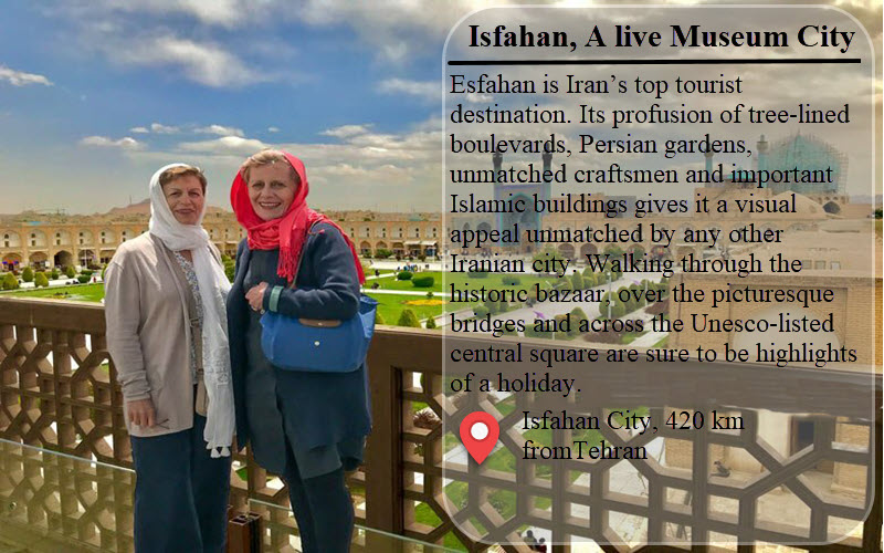Tourists in Isfahan