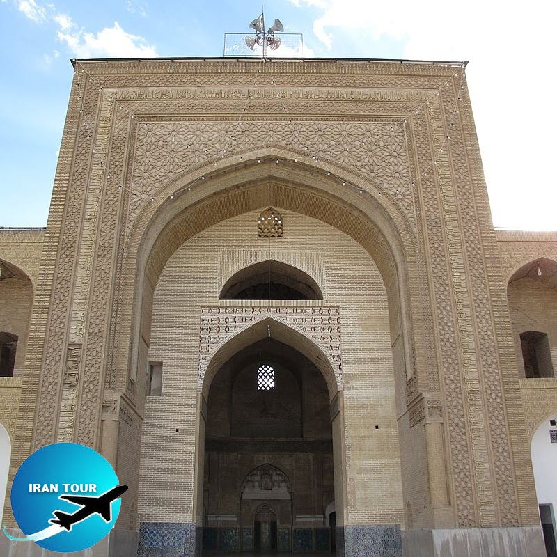 Malek Mosque entrance door Kerman