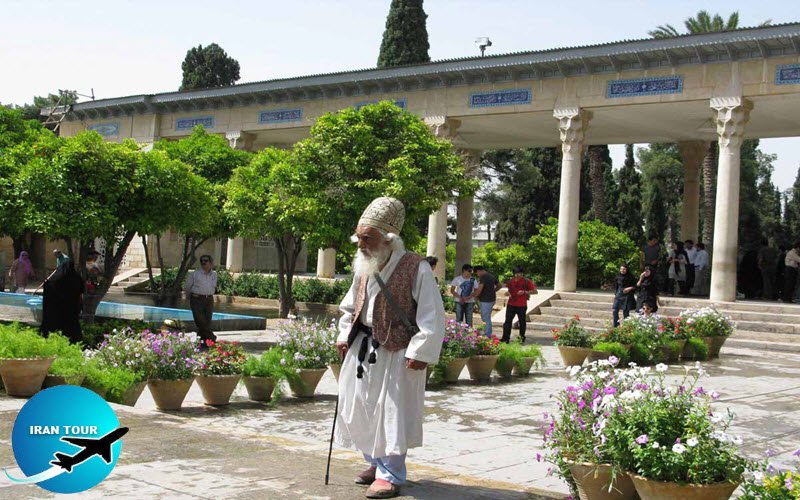 A Darvish (sophism man) at Hafez Tomb