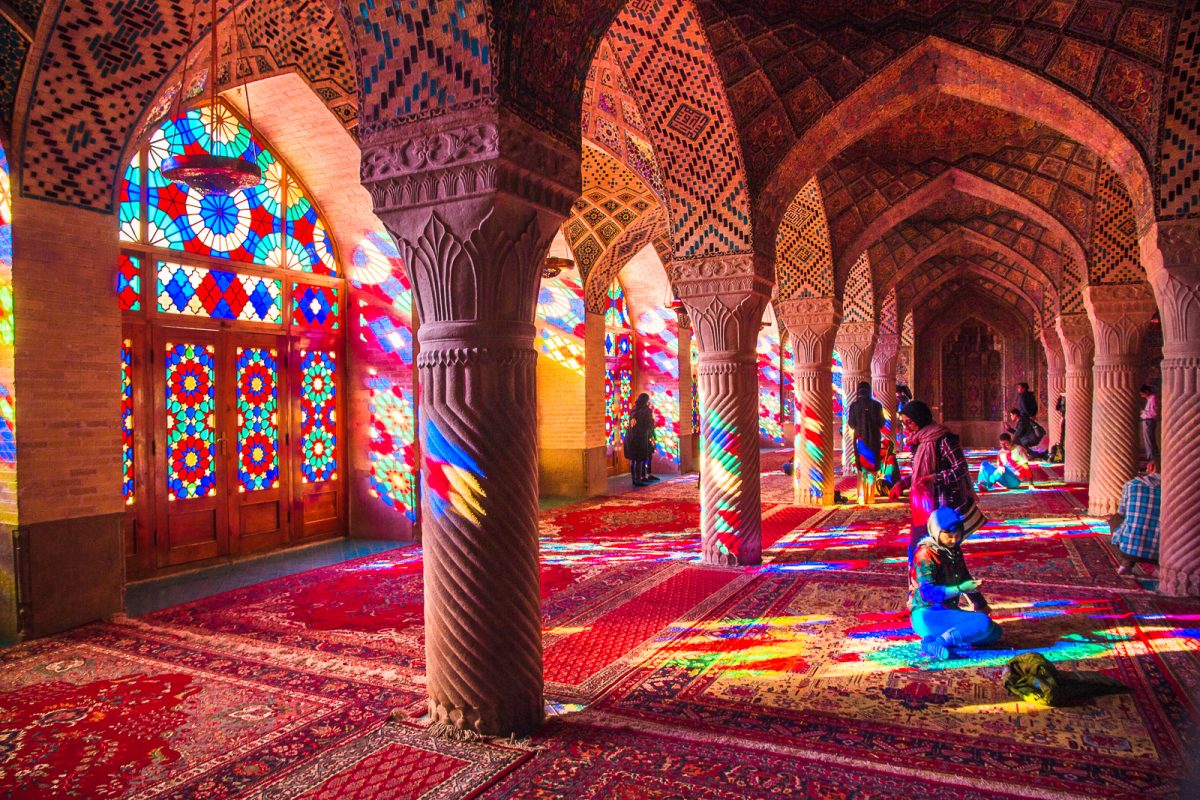 Nasir Ol Molk Mosque  A stunning party of colors
