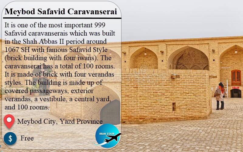 Meybod Caravanserai or Old Iranian chain hotels