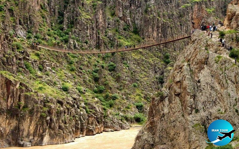 Pir Taqi suspension bridge is scary and exciting!