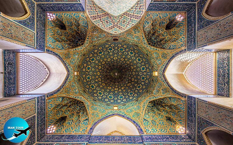 The ceiling of Yazd Jame mosque