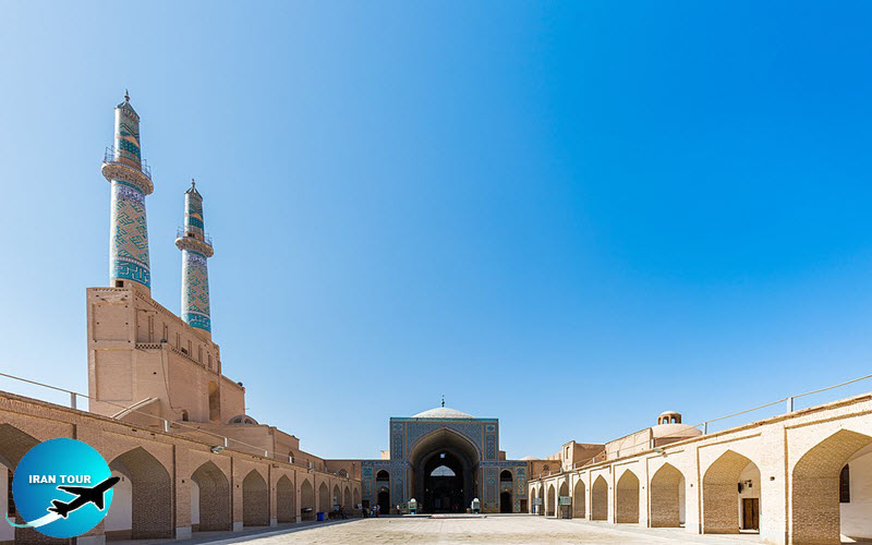 The cortyard of Yazd Jame mosque