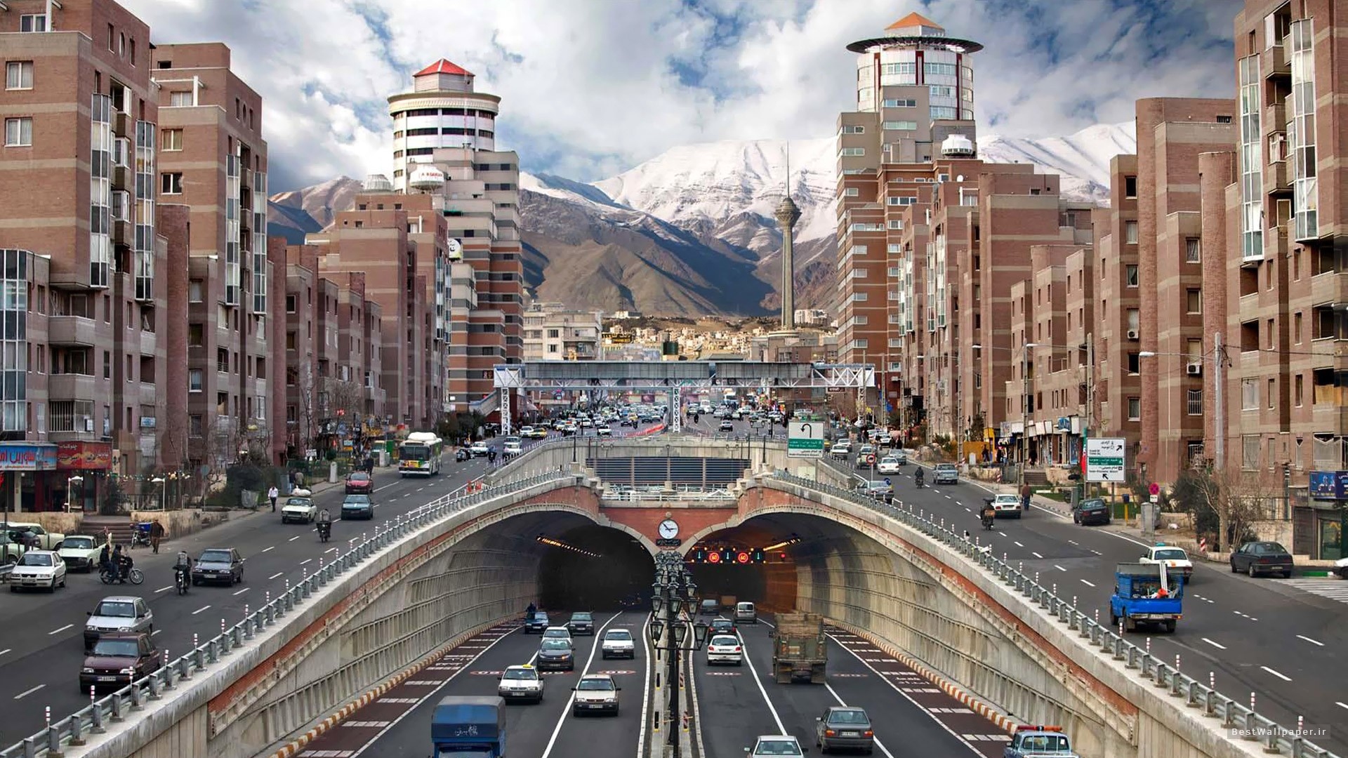 Tehran's different feature in a frame