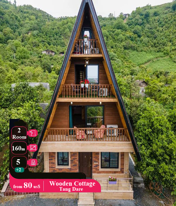 Three-story wooden cottage in Ramsar - Tangdera