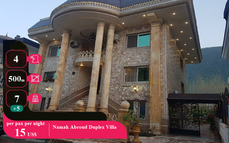 Namak Abroud 3-story villa